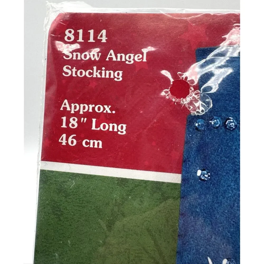 Dimensions Feltworks Snow Angel Felt Applique Stocking Kit #8114 Sealed New 2002